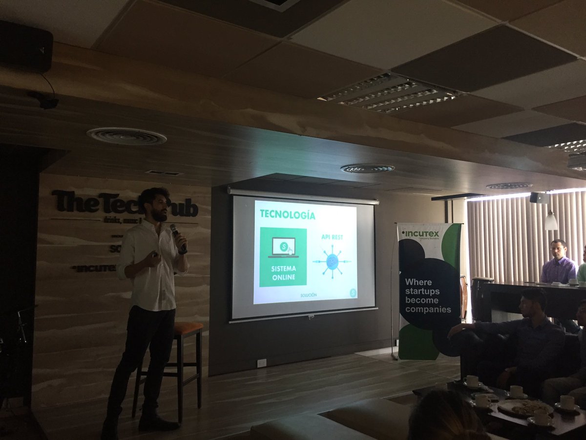 MariaJotaCaro's tweet photo. Ahora @gastonventu de #Samply, generación #incutex2016 presentando avances y metas #startups https://t.co/vIpe9kbiqk