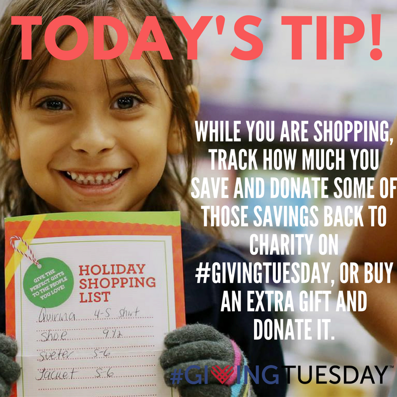 GivingTuesday's tweet photo. As you go through your shopping list, don't forget your giving list! For many, the giving starts today! #BlackFriday #GivingTuesday https://t.co/9j1K79rEXc