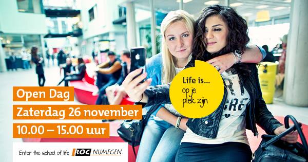 Morgen is het zo ver! De open dag van het ROC Nijmegen in het Technovium in Nijmegen. Ook de opleidingen van de Technische presenteren zich!