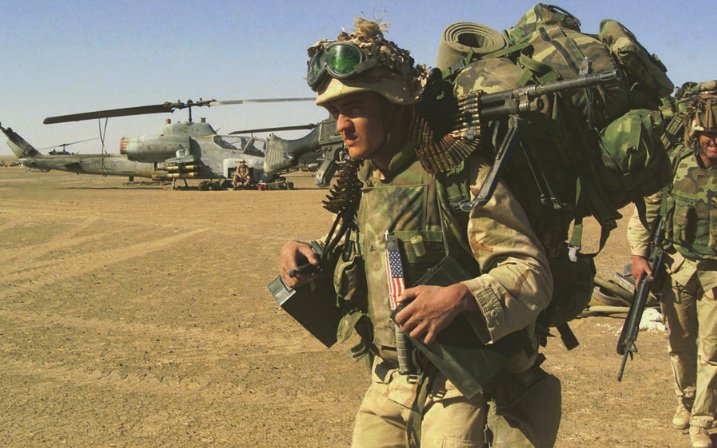 USMCMuseum's tweet photo. 25 Nov 2001 - #OTD 15th MEU elements begin landing in Afghanistan and taking control of Forward Operating Base Rhino.  #OEF https://t.co/Twrcdx6RpH