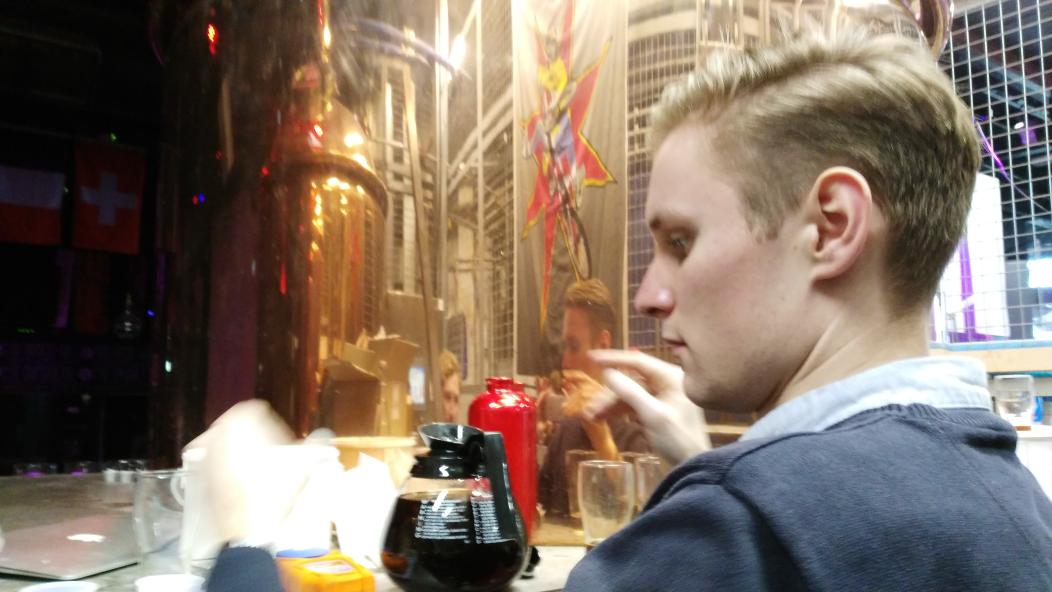 whiplashbeer's tweet photo. How many brewers does it take to put @3FE coffee in an @otterbrews collab at @RisingSONSCork ? https://t.co/RcjIsFyvkD