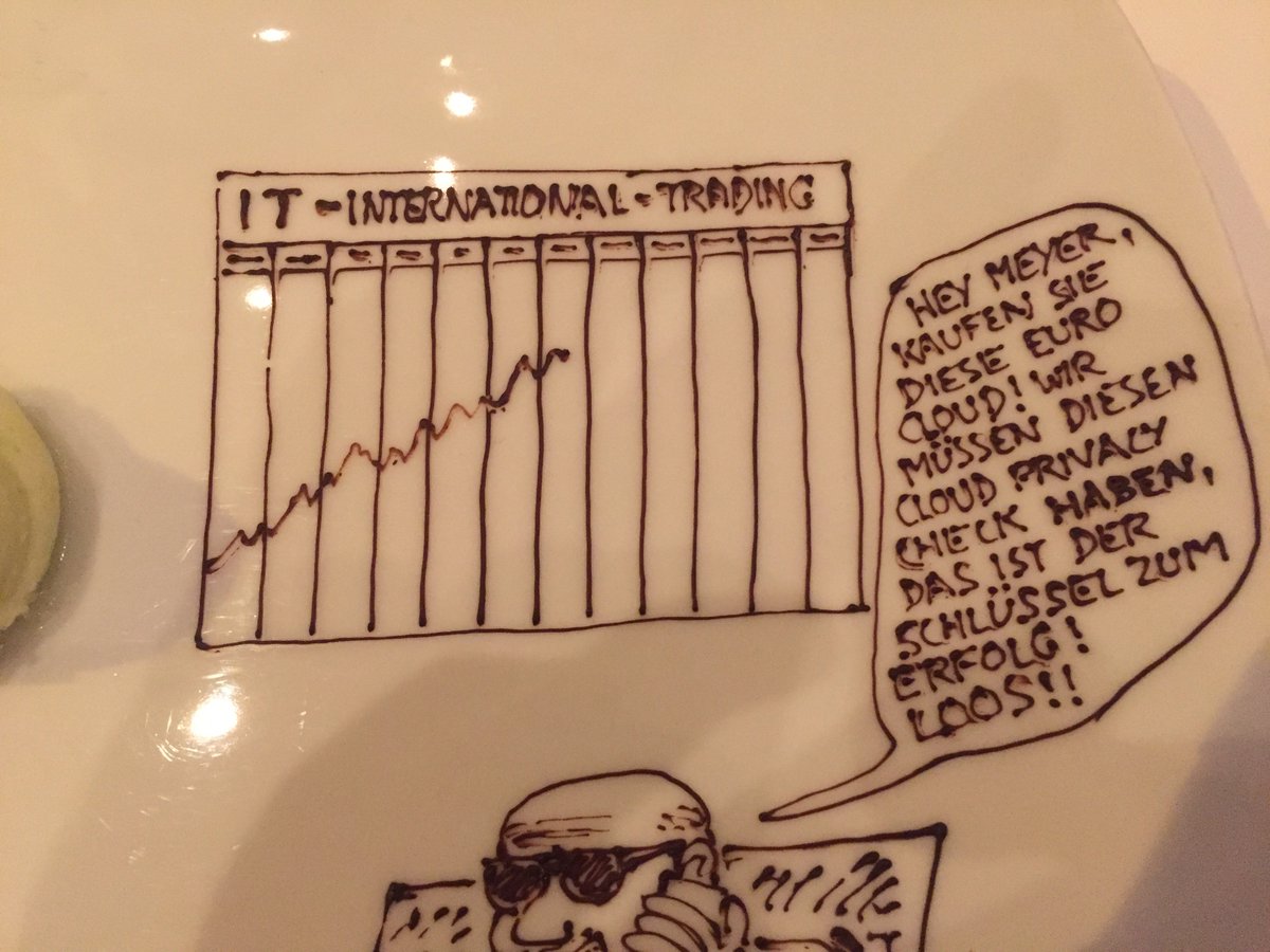 lauxandlaw's tweet photo. "Meier! Wir müssen diesen #cloudprivacycheck haben!"- 1000 thanks to exceptional Didi of https://t.co/gzFEgvpiTz for his CPC chocolate art! https://t.co/vS0G49XKdZ