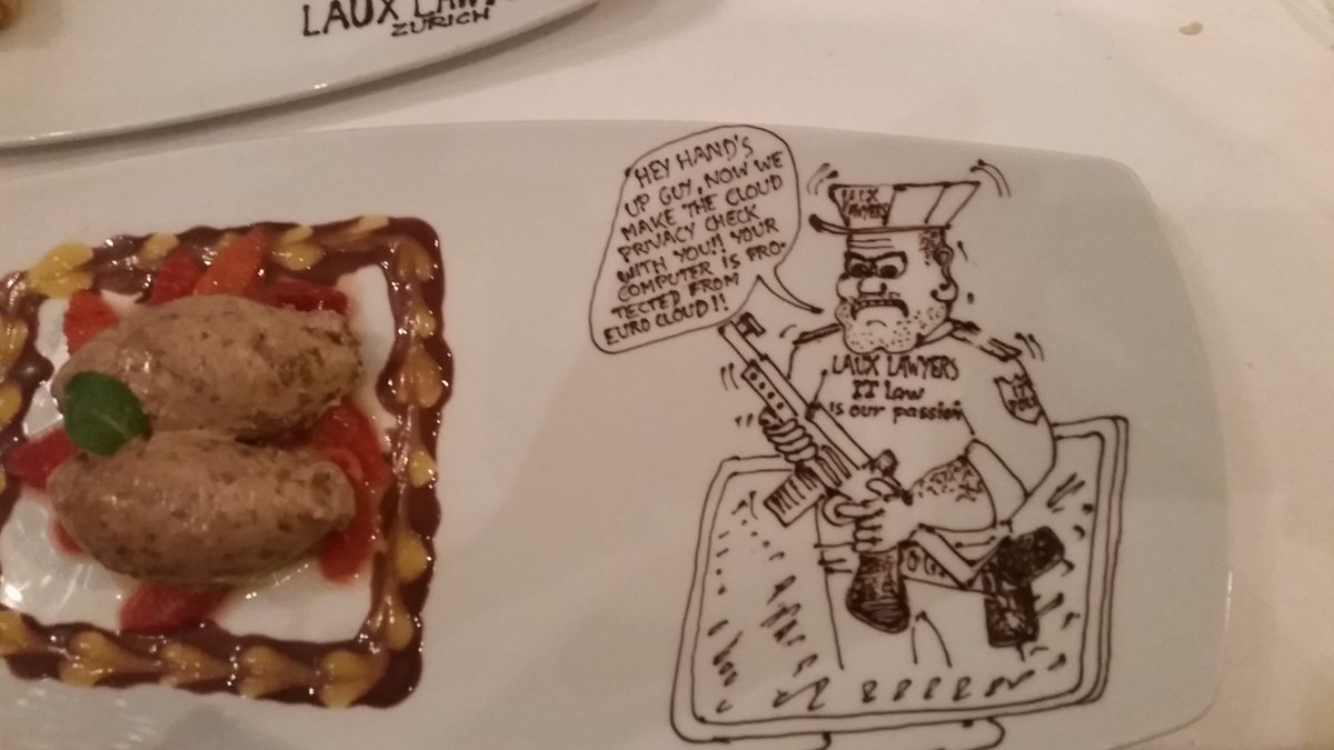 lauxandlaw's tweet photo. "Meier! Wir müssen diesen #cloudprivacycheck haben!"- 1000 thanks to exceptional Didi of https://t.co/gzFEgvpiTz for his CPC chocolate art! https://t.co/vS0G49XKdZ