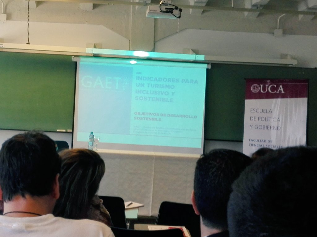 NicoCardinaux's tweet photo. Indicadores para un #Turismo Inclusivo y Sostenible #MINTUR #UCA #PGT2016 https://t.co/yTANnBolfG