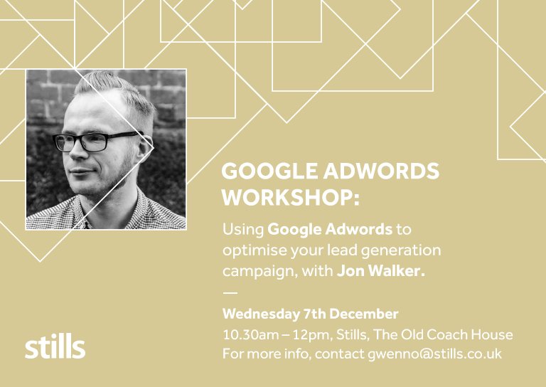 stillsbranding's tweet photo. Want to know how #GoogleAdwords could be of value to your business? Sign up to our workshop https://t.co/pLJvsQkWpV  #StillsChristmasCwtch https://t.co/0xsn5hUe4o