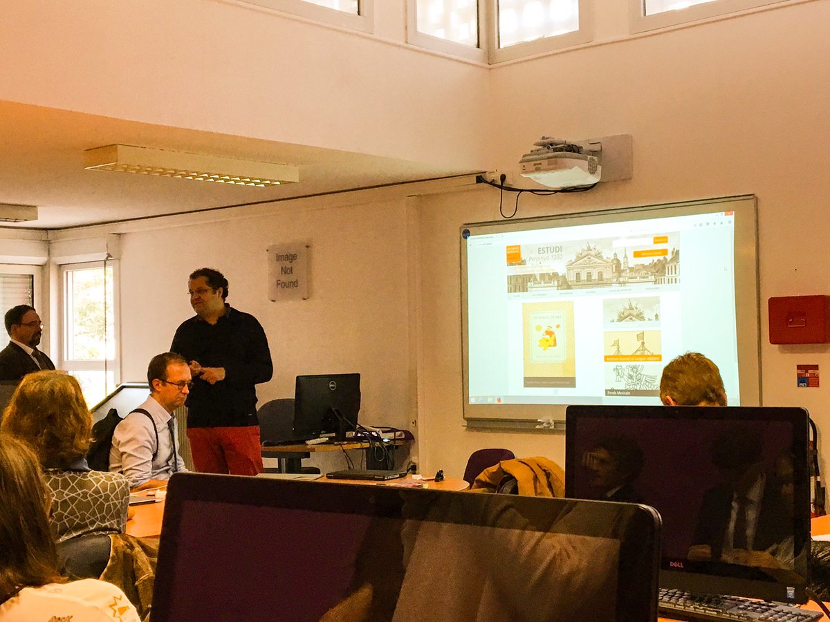 MorganeALMERGE's tweet photo. Présentation de la bibliothèque numérique patrimoniale par la @BUPerpignan à @upvd1 #LesVisitesNum https://t.co/foT9xn1exG