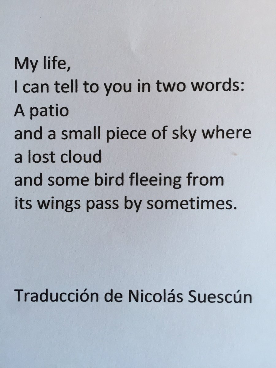 fiddesmark's tweet photo. "My Life" by Marcos Ana - poet and Franco's longest serving prisoner - who died at 96 yesterday in Madrid. @PoetrySociety https://t.co/X6DEvK4gB0