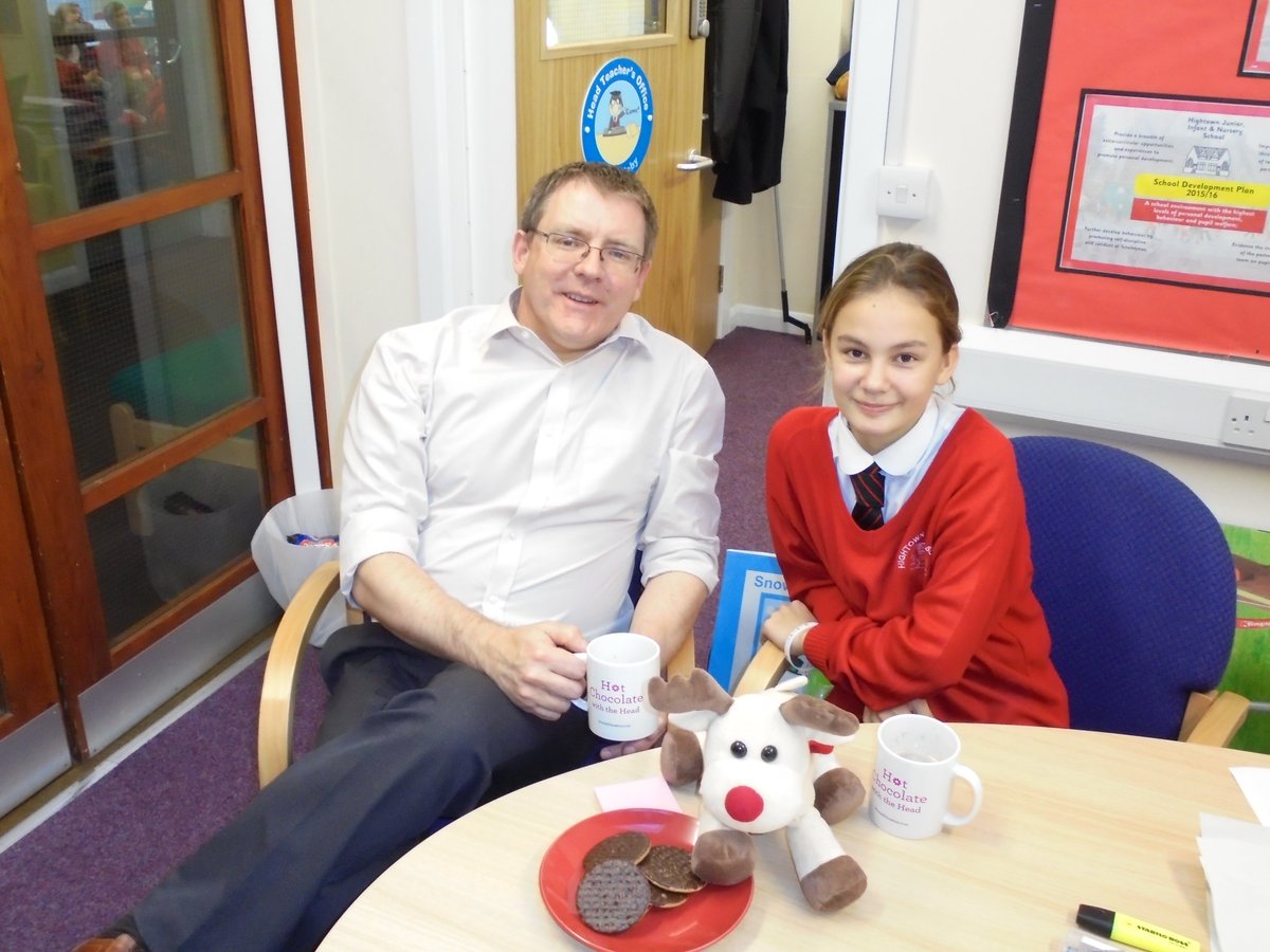 HightownJIN's tweet photo. #HotChocFri Busy day here at @HightownJIN - been joined by Scarlet for hot choc bics and a lovely chat #pridenotprizes #aboveandbeyond https://t.co/bwO96245aH