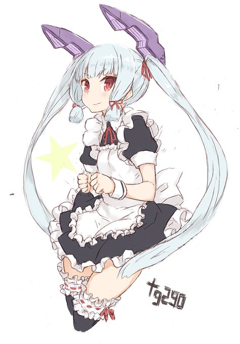 叢雲 メイドにす
#艦これ版深夜の真剣お絵描き60分一本勝負 
#艦これ版真剣お絵描き60分一本勝負_20161125 