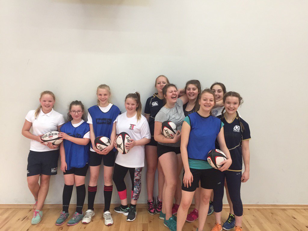 PeeblesHSPhysEd's tweet photo. All rugby off but our girls still playing rugby! https://t.co/W6N5FlCXQe