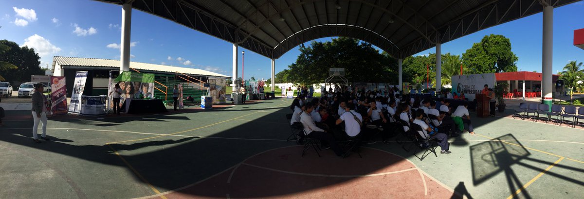 Estamos por iniciar la 6ta. Feria de Universidades en el Plantel <a href="/CecyteUno/">CECyTE Plantel Cancún 1</a> en donde participar más de 25 universidades de la península!