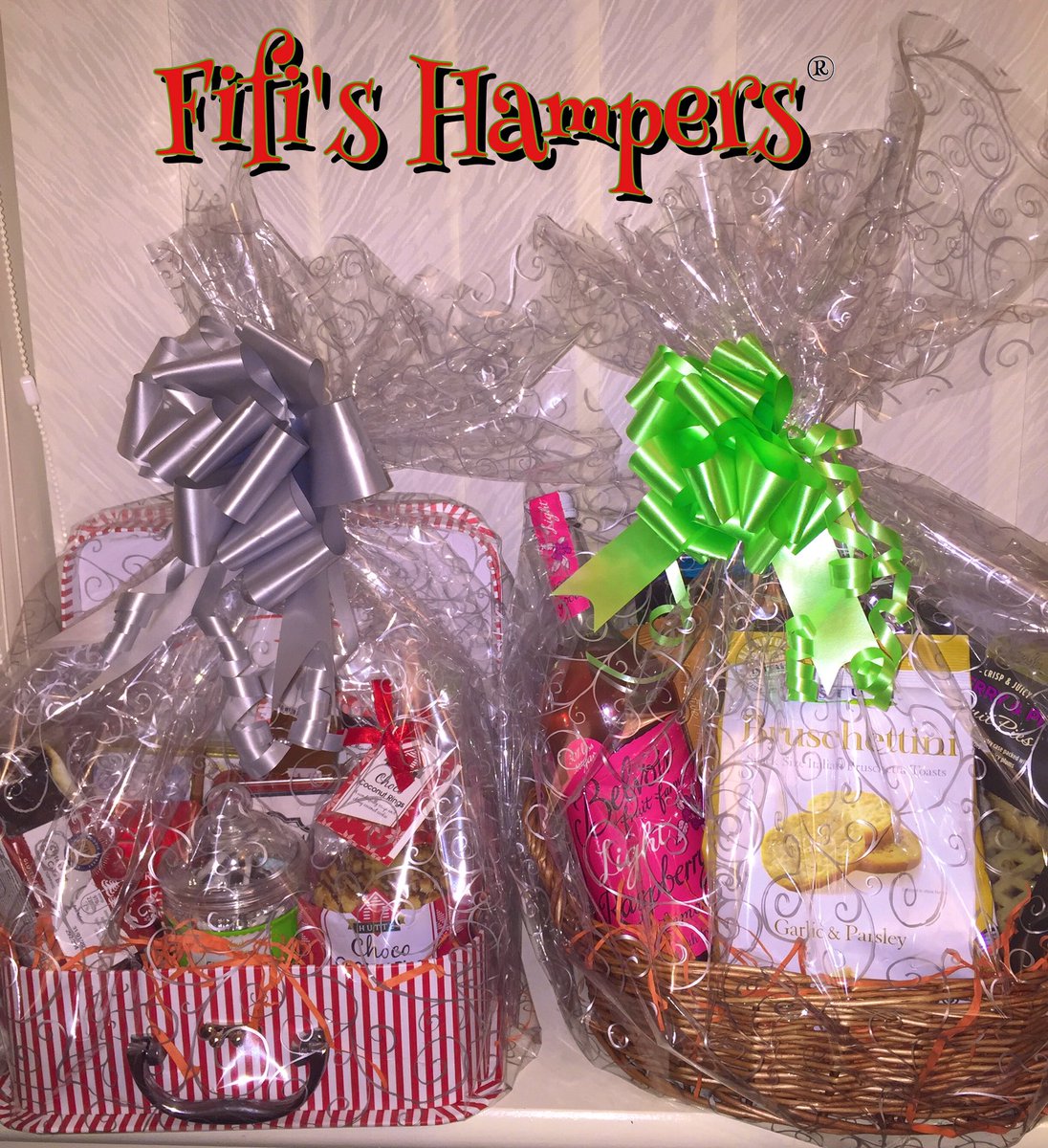 #Hampers all wrapped &amp; ready for delivery!🎁 Taking Christmas orders till 21st Dec.🎄 #HandMade #Xmas #Giftideas #FifisHampers #Miltonkeynes