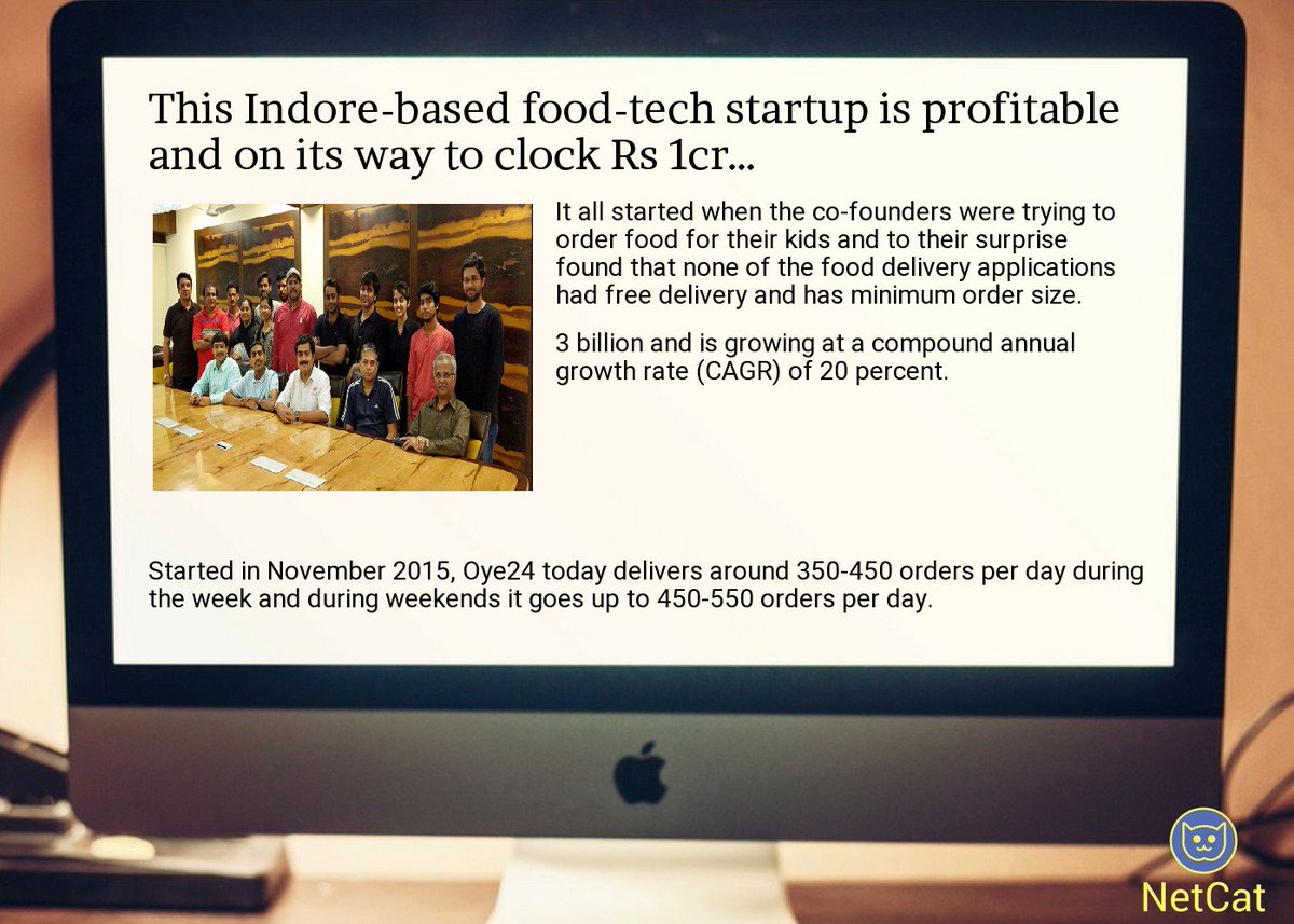 NetCatStartup's tweet image. #startup #summary: this  #indore-based  #food- #tech  #startup is profitable and on its way to clock rs 1cr  #mon