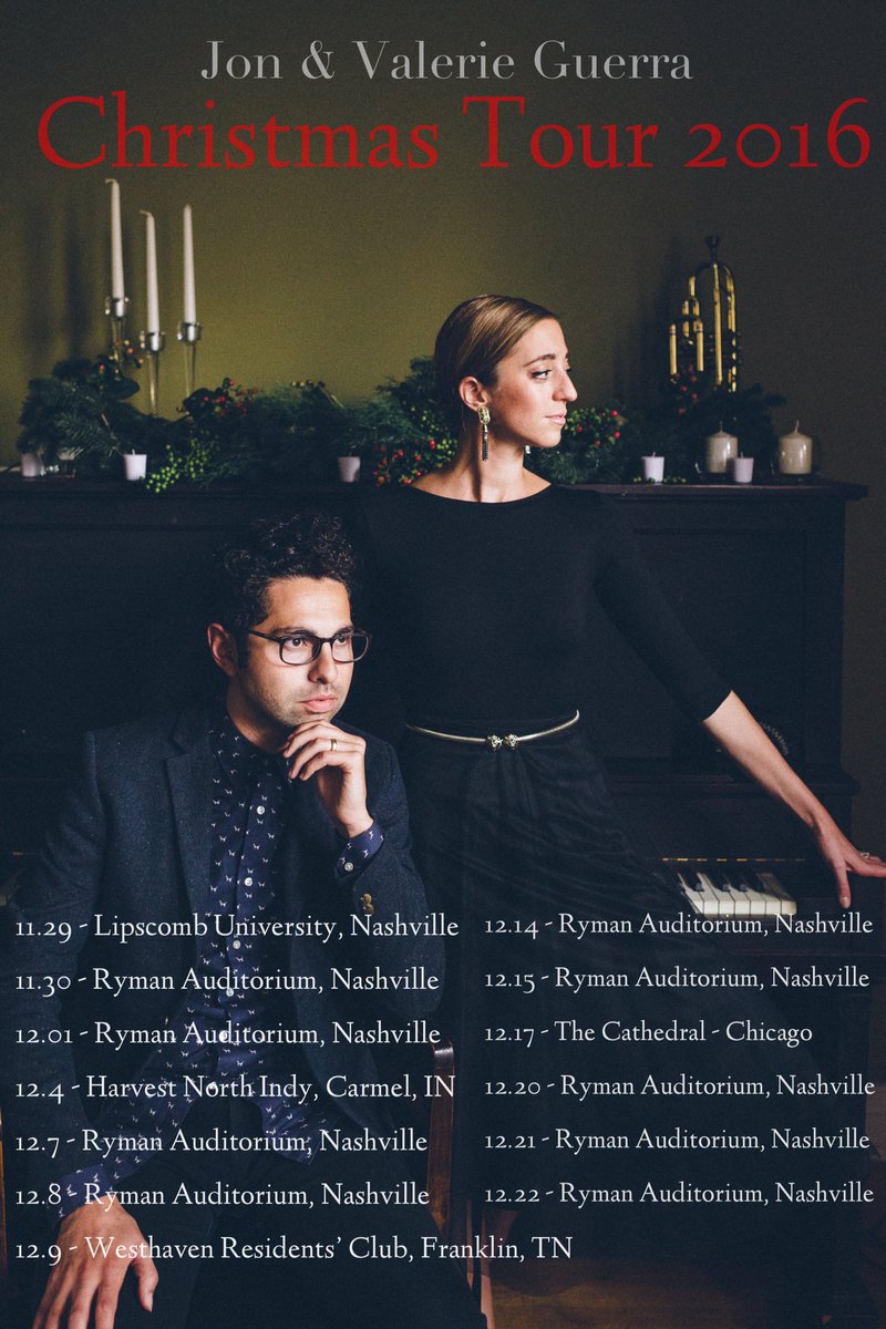 About to hit the road for a bit -- would love to see you and yours if we're close! #itsalmostchristmas #jonandvalerieguerra