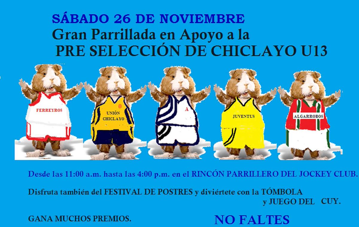 juanmiugaz's tweet photo. #Chiclayo #Basketball . @gentedechiclayo ayudennos apoyar este evento con el fin de ser bien representados en el campeonato nacional. https://t.co/0M6jPgvP7w