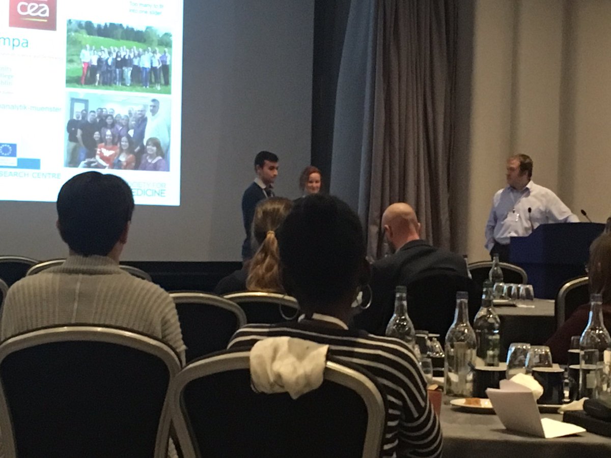 Beat_AMR_Bugs's tweet photo. Seyid Ayidin from my group winning runner up poster prize at #arm2016 on our CRISPR work with @GCAGATGCAATG - well done Seyid! https://t.co/qhl1jOw6Q7