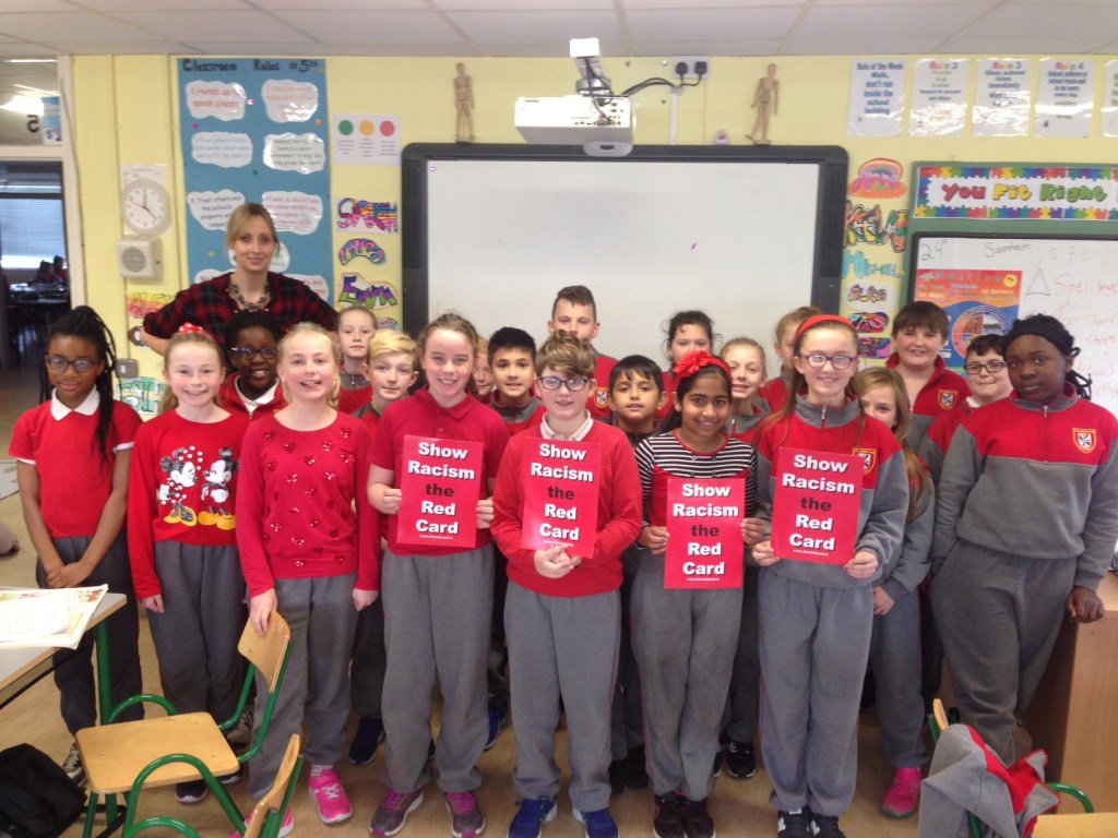stdominicsns's tweet photo. St Dominic’s Show Racism the Red Card! https://t.co/Lj8p3aa10l https://t.co/7RG9pQEQrH