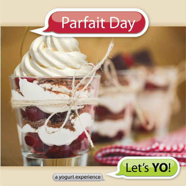 LetsYoYogurt's tweet photo. Froyo. Fruit. Granola. The only three things you need for Parfait Day! #Parfait #granola #froyo https://t.co/5Z4qUVbRk5