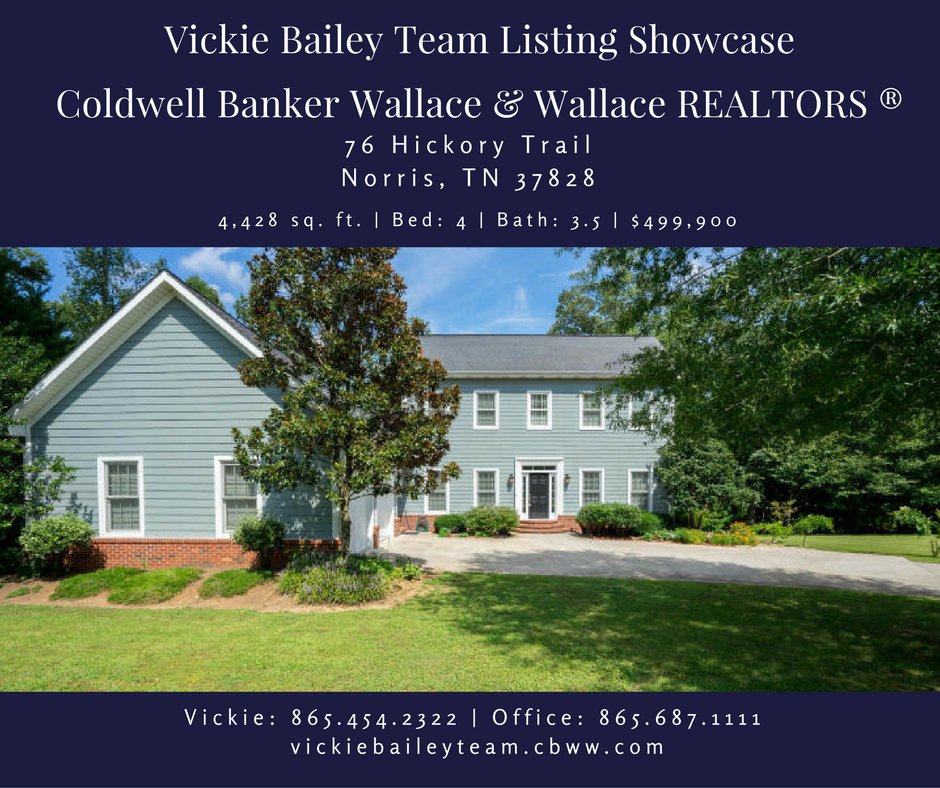 BaileyTeamHomes's tweet photo. #ListingShowcase finishes this week in Norris at 76 Hickory Trail. Coldwell Banker Wallace & Wallace Realtors 687-1111 https://t.co/YZbEprX4ts