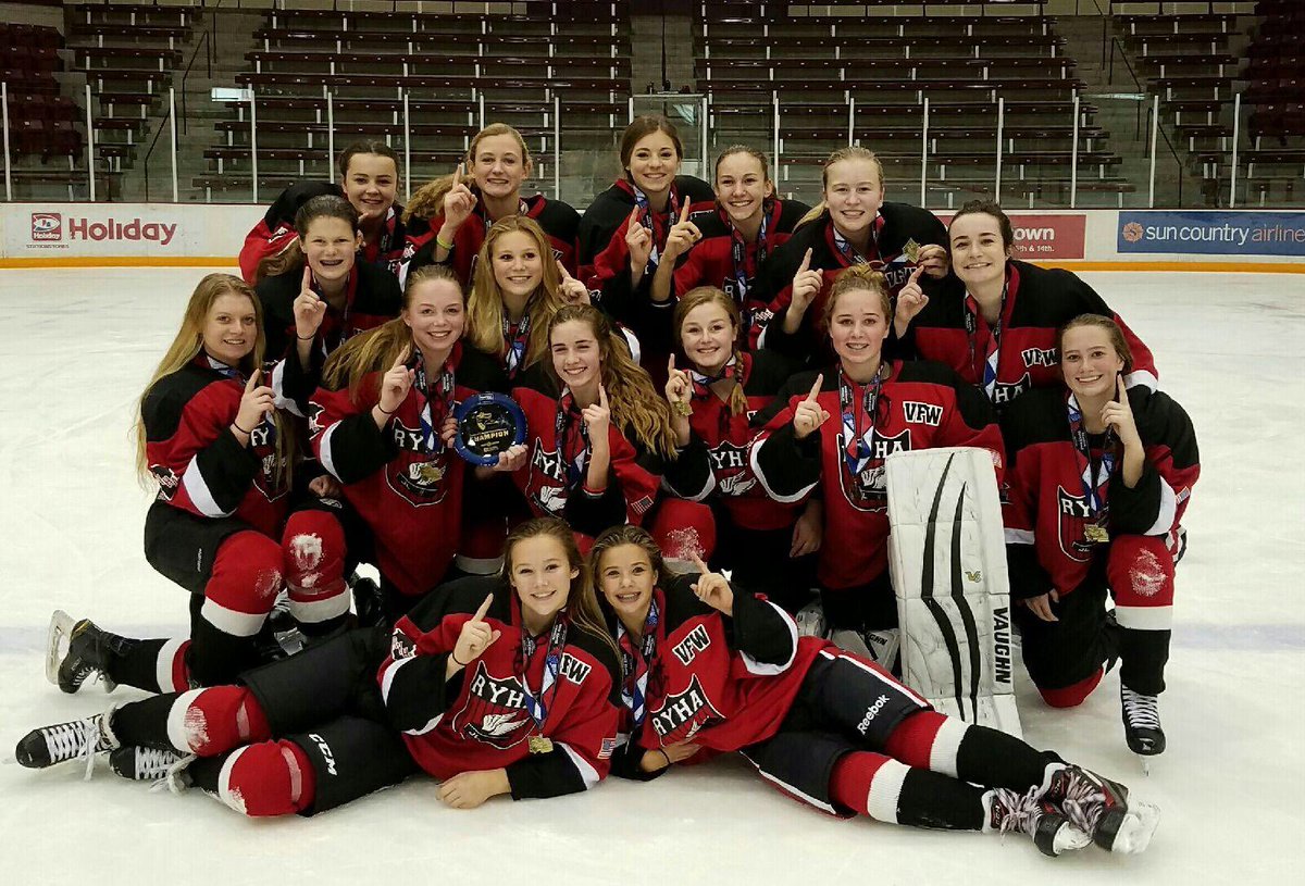 GigiMarvin's tweet photo. Congrats to @RinkRat19HS girls Emma, Maggie, &amp; Sarah on winning the 15U A tourney at Ridder last week! https://t.co/oDh9CmyuCB