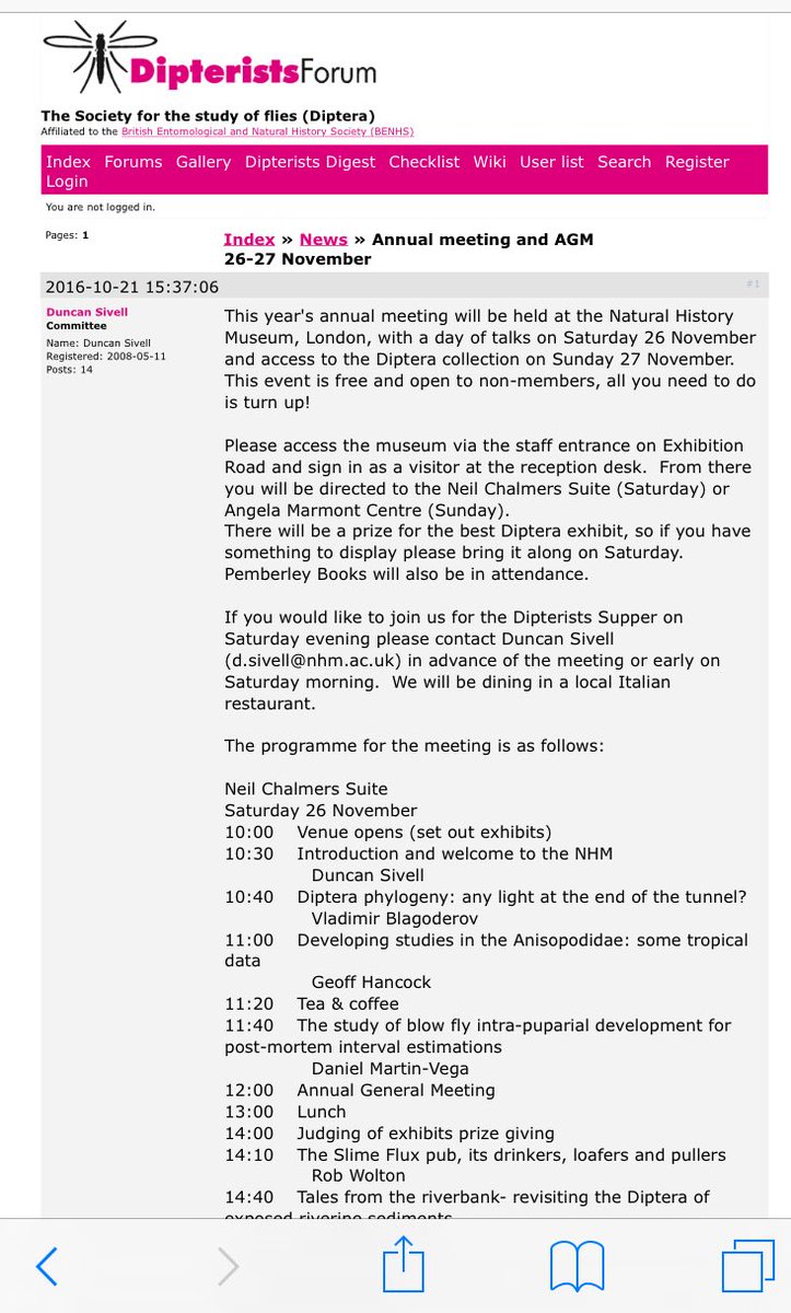 DipteristsForum's tweet photo. Be sure to use the hashtag #DF2016 to follow all the talks and comments this weekend https://t.co/70Bli6p4NA