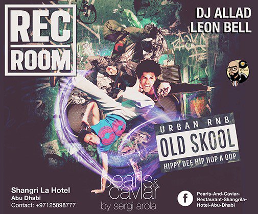 DecadentUAE's tweet photo. TONIGHT! Keep that #weekend feeling pumping with Rec Room promising some of the best old skool RnB tunes at Pearls &amp; Caviar @ShangriLa_AD https://t.co/PebiuVunTU