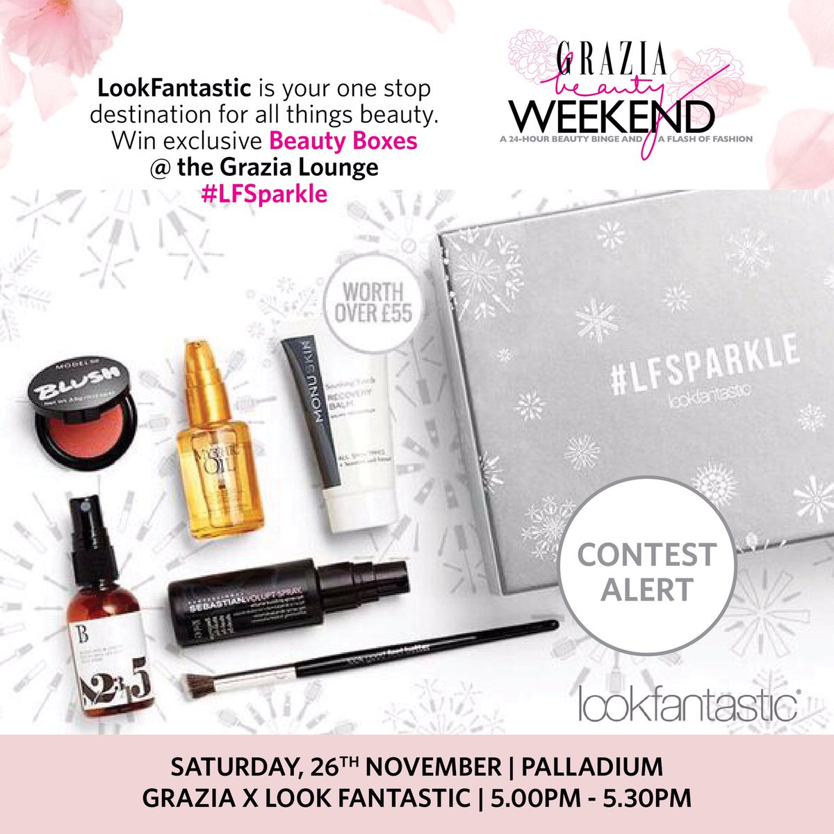 GraziaIndia's tweet photo. To participate, join us at the #GraziaBeautyWeekend tomorrow @PalladiumMum @LookfantasticIN https://t.co/enYq015df8