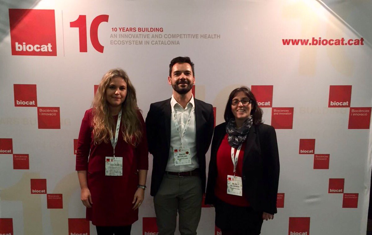 TiagoBiotech's tweet image. Part of the @IRBBarcelona Innovation team attending the #ForumBioRegion. Congrats @biocat_cat!