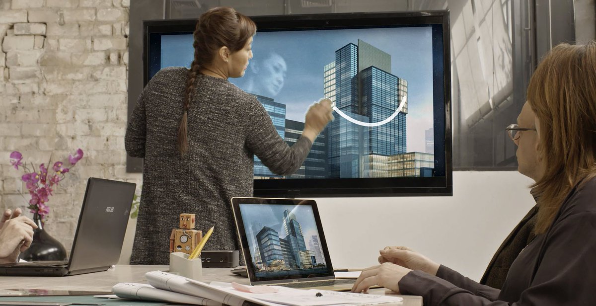 Fed up of cable mess in meetings? #Montage allows you to display wirelessly from any device onto the main display #meeting #technology