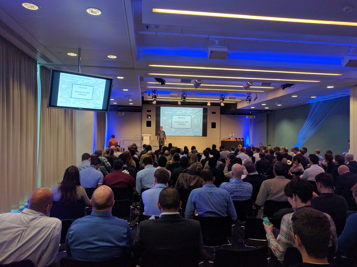 The inaugural Barclays Agility Awards #agile #Barclays <a href="/jonsmart/">Jonathan Smart</a>