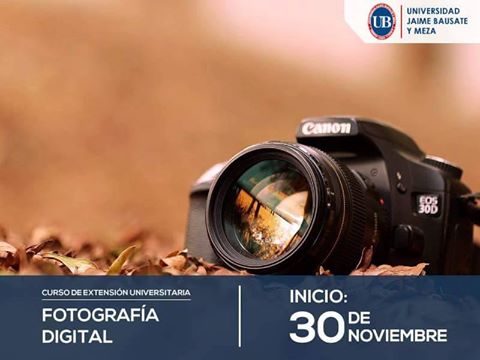 ubausate's tweet photo. #CursoDeExtension Fotografía Digital
Conoce todas las propiedades de una cámara profesional.
Info: extension@bausate.edu.pe 3193512/ 3193513 https://t.co/LpZ0kcgC00
