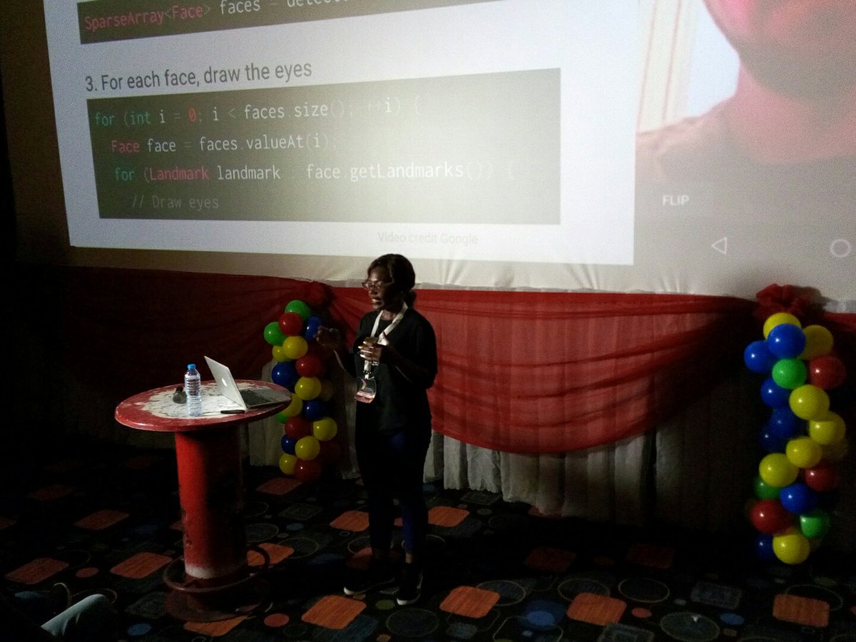 rotimiokungbaye's tweet image. Moyinoluwa Adeyemi, the Machine Learning Enthusiast. 
#DevFest2016