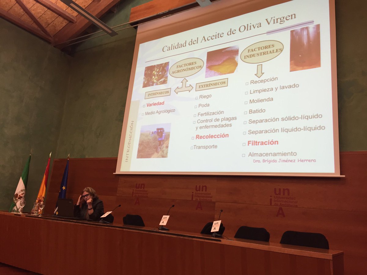 olivaryaceite's tweet photo. Jornada #Cata de #aceites nueva cosecha con Brigida Jiménez en @UNIAuniversidad @HerrBrigida @orodeldesierto @SuerteAlta @CortijoelPuerto https://t.co/ZkkvsU7yid