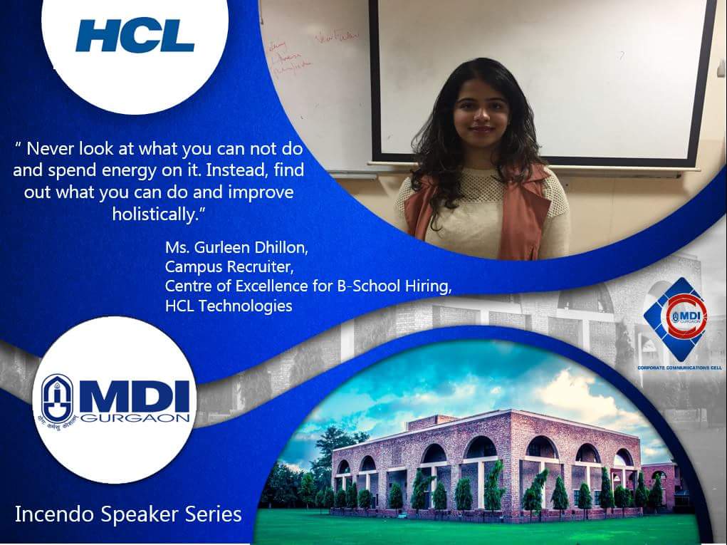 MDIGurgaon's tweet photo. #MDIGgn was delighted to host Ms. Gurleen Dhillon, campus recruiter, @hcltech  for an interactive session #MDINews https://t.co/q0RnlMqNc0