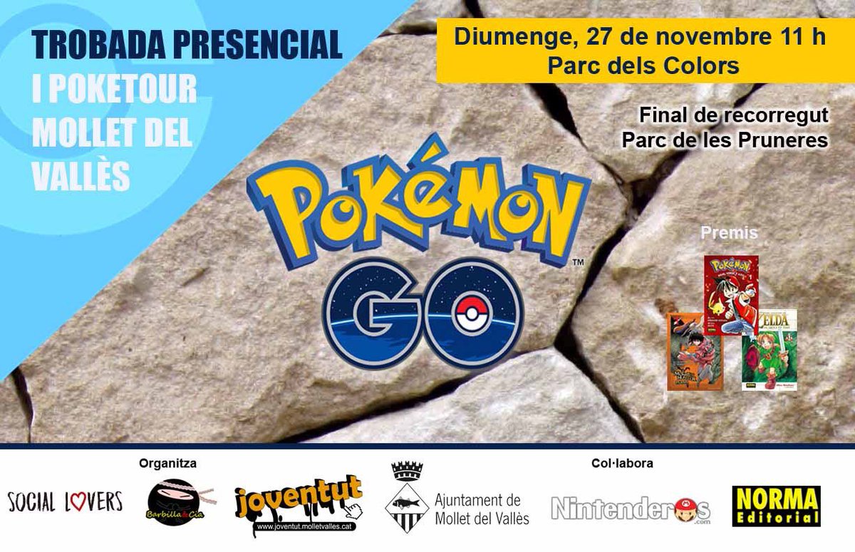 AVPC_Mollet's tweet photo. Diumenge 27 #Poketour a #Mollet. Busca pokemons però també els passos de vianants. Passa-ho bé amb seny i precaució. 🚶🏻🚶🏻♀️ https://t.co/FsZLOglvQ7