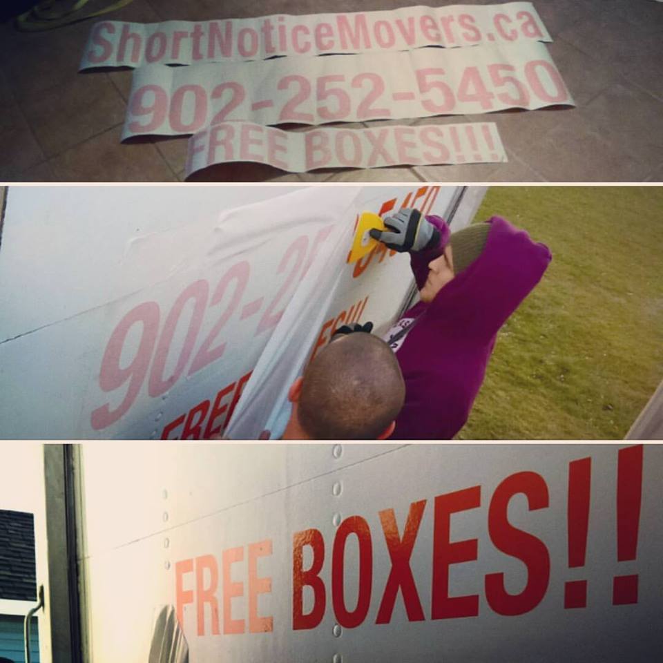 ShortNoticeMove's tweet image. Getting our #decals on! Thanks @mmphalifax for the great job making these for us! 
#SNmovers #Localbusiness #Movers #movingtruck