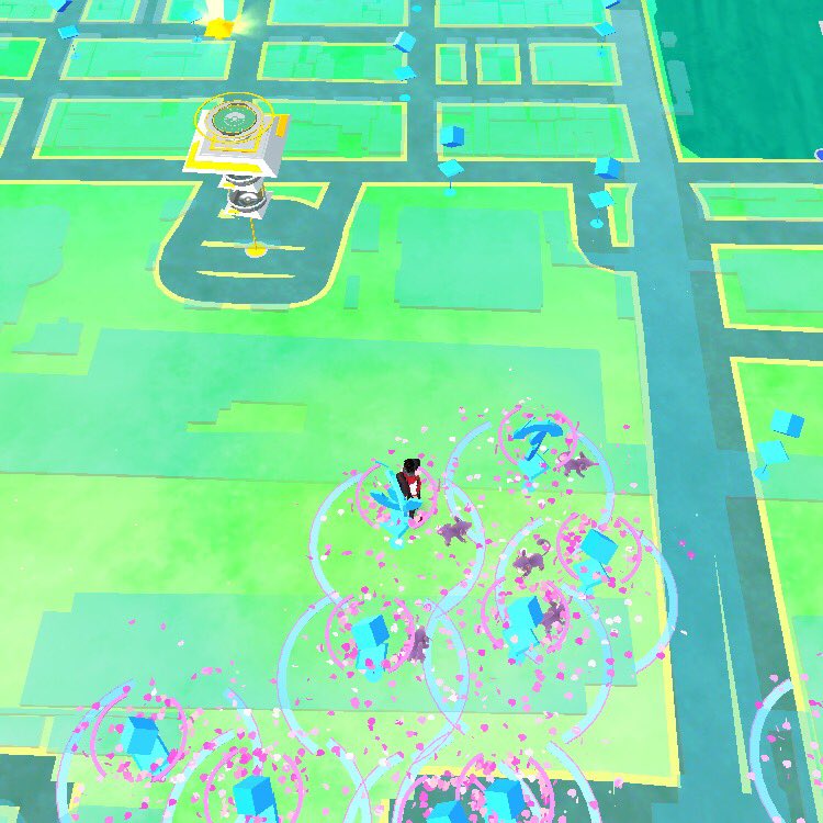 Ch211 Go 話題の錦糸町駅前ポケストップ密集地 ルアーモジュール満開でコラッタ５匹