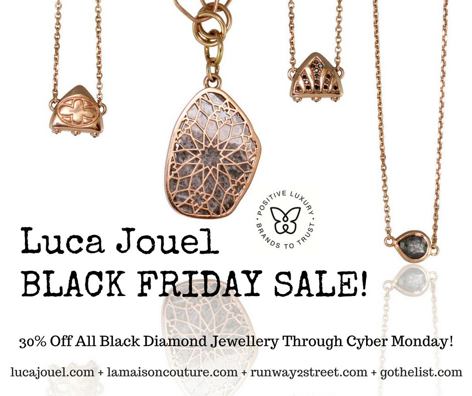 lamaisoncouture's tweet photo. 30% Off BLACK FRIDAY SALE #lucajouel @PositiveLuxury on all #blackdiamond #jewellery SHOP NOW @lamaisoncouture https://t.co/NXkA2hgvPJ