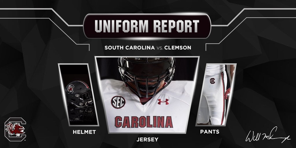 GamecockFB's tweet photo. Uniform Report. ☑️  #SpursUp #PalmettoBowl https://t.co/WxcTK0XOXg