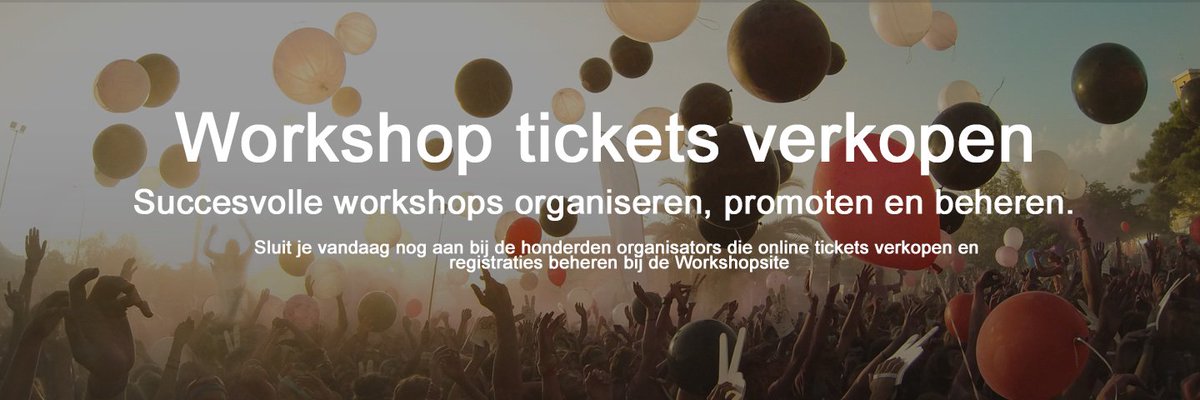 deWorkshopsite's tweet image. Je kunt gratis aan de slag! Ontdek hoe eenvoudig is om online tickets te verkopen en je workshop te plaatsen. deworkshopsite.nl/dws/aanmelden/