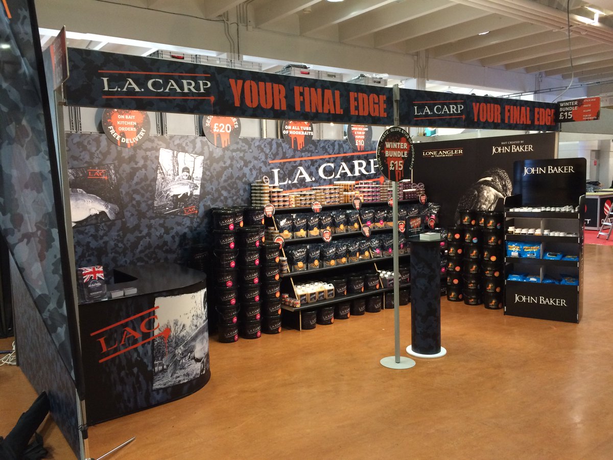 LA_CARP_BAIT's tweet photo. Don't forget to come and see us at the @TheCarpSociety winter show this weekend. #greatdeals #carpfishing #carpbait #yourfinaledge #lacarp https://t.co/qPL9JIr0Cj