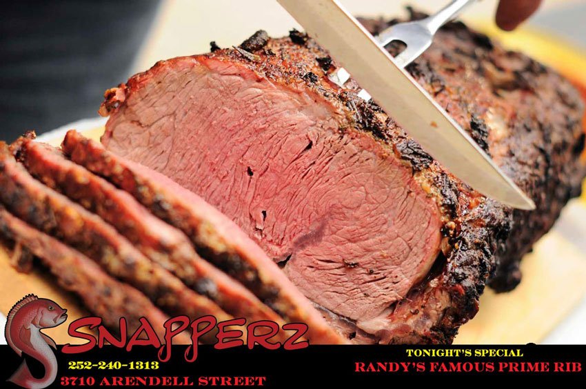 SnapperzM's tweet photo. Tired of Turkey? Come try Randy's Famous Prime Rib and then hit up the Boat Bar for live music with Will B. at 6:30 until 9:30 #snapperz https://t.co/qG50EutQLY