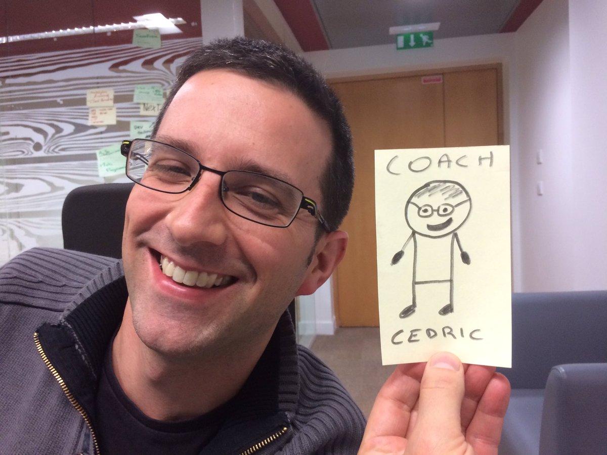 cyriux's tweet photo. The picture of the guy, and the guy: @CedricRup and his avatar at #AXADevAcademy! https://t.co/rPuFwgye73