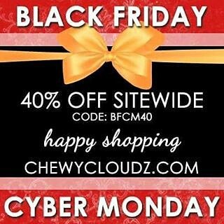 chewycloudz's tweet photo. Visit https://t.co/zRNQGbwTBp for 40% off entire site now through Monday! Pick up your favorite flavor now! #BlackFriday #CyberMonday #ecigs https://t.co/Bkt4lLIBR0