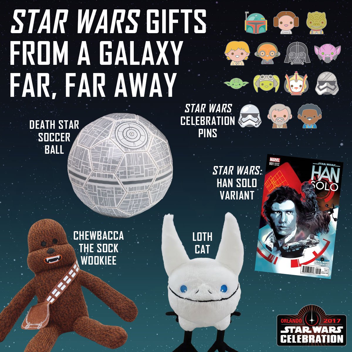 star wars celebration merchandise