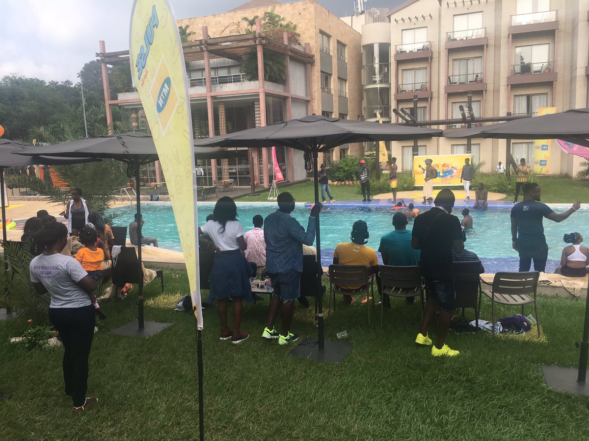 MTNGhana's tweet photo. #PulseEscape pool party with our Peeps!😎 https://t.co/ZueJOvxx9W