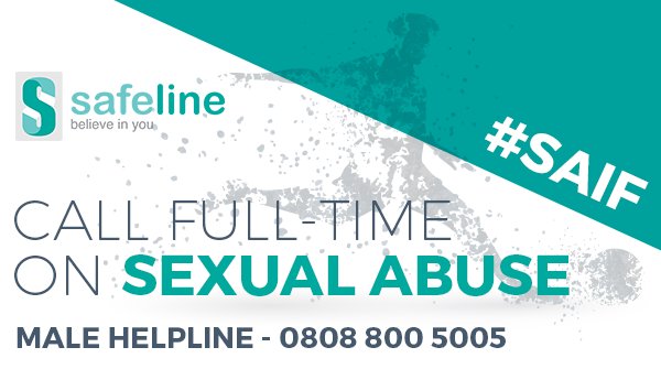 SafelineUK's tweet photo. Let's call full time on sexual abuse #SAIF. It's never too late to talk, visit https://t.co/HHDRdeQjTS or call 0808 800 5005 #BelieveInYou https://t.co/Qh2AGWngaH