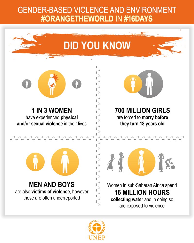 #DYK that 1 in 3 women worldwide has experienced violence in her lifetime? bit.ly/2gtmDur #16days #orangetheworld