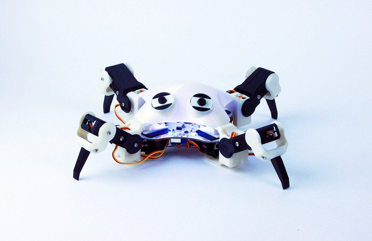 Techmog's tweet image. Check out this Arduino walking robot platform techmog.com/8503/robot-roo… #Robot #Kickstarter