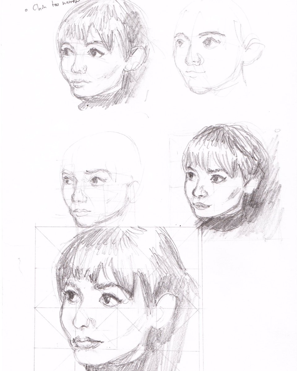 Portrait drawing practice - getting a likeness is not my strong point 😅 #draweveryday #drawing #art #Pencildrawing